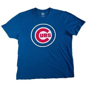 Chicago Cubs 47 Brand MLB T-shirt Blue XL Baseball